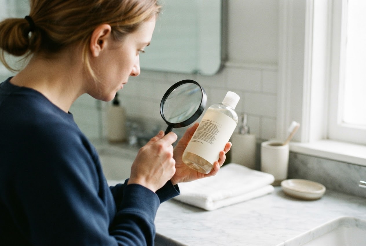 Realistic photo for Mildes Shampoo für empfindliche Kopfhaut auswählen