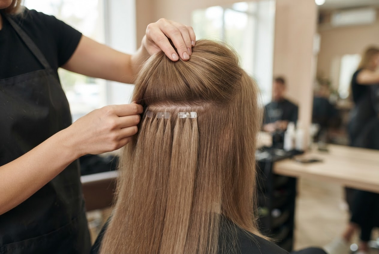 Realistic photo for Extensions unsichtbar machen: Übergänge mit Farbe kaschieren