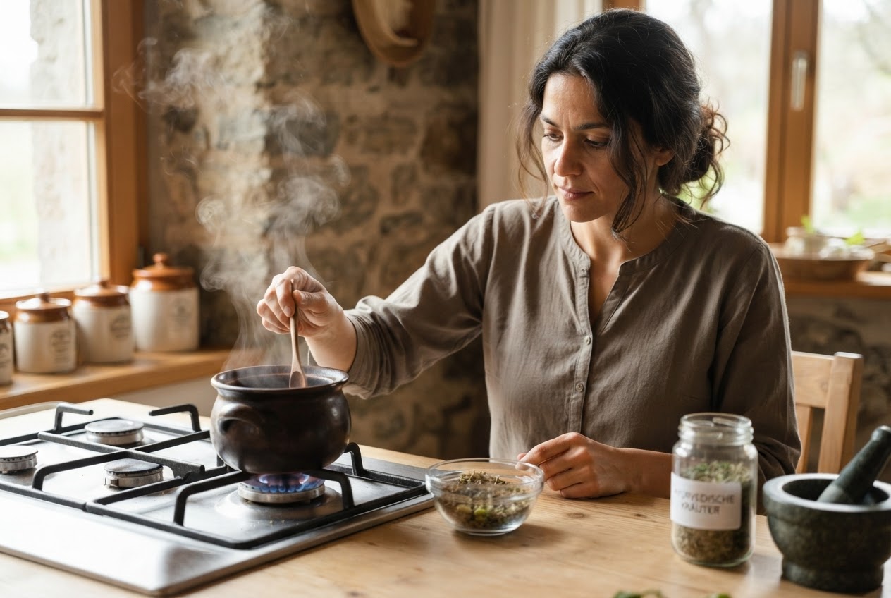 Realistic photo for Indische Haarpflege: Natürliche Schönheit mit Ayurveda