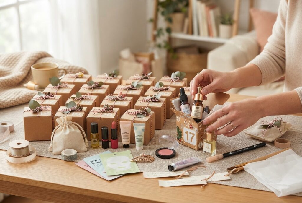 Realistic photo for Beauty-Adventskalender selbst befüllen: Ideen für jedes Budget