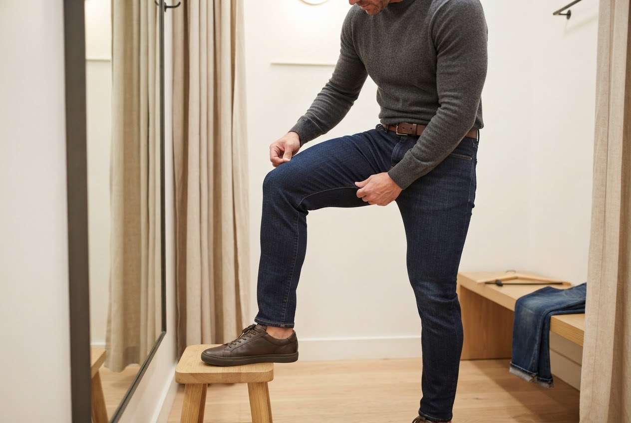 Realistic photo for Jeans-Passformen für Männer: Schnitte im Überblick