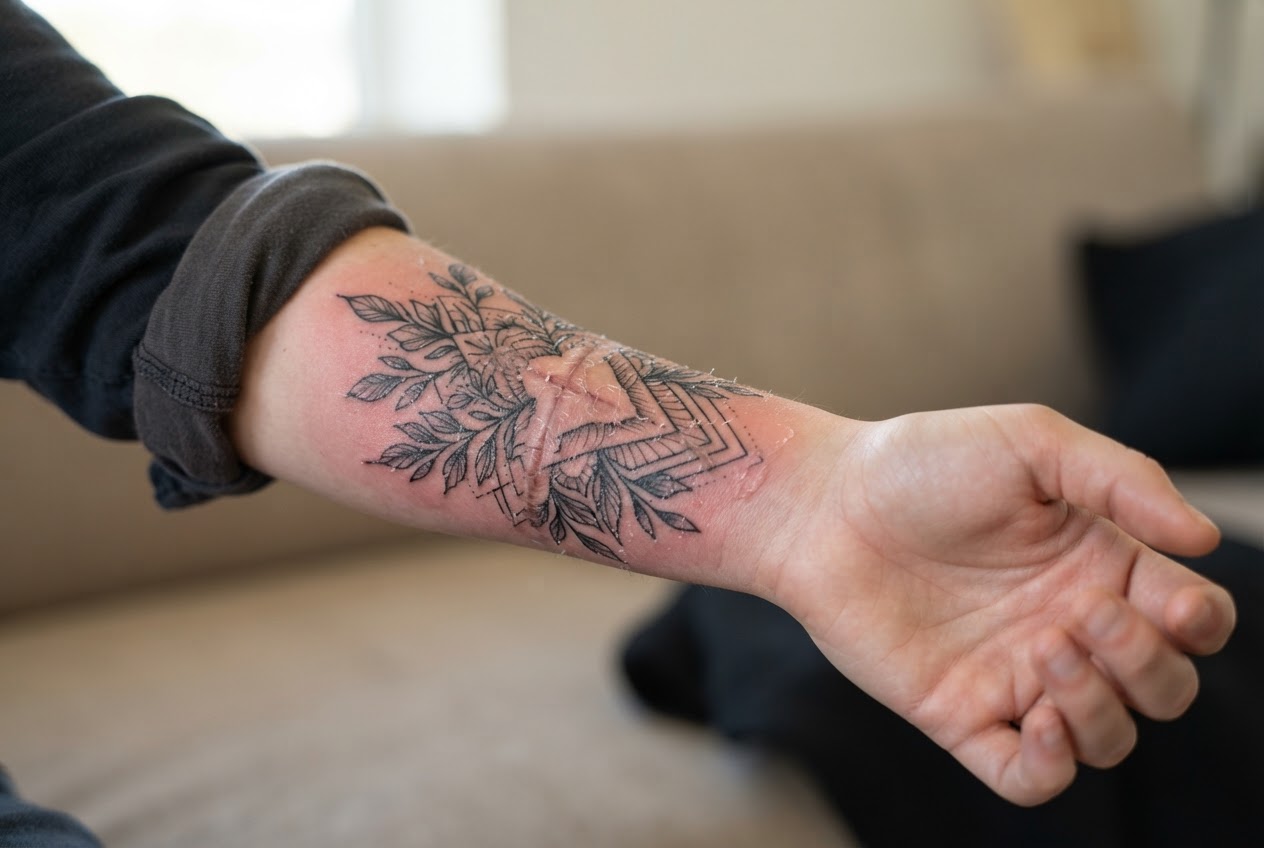 Realistic photo for Narben mit einem Tattoo überdecken: Das ist wichtig