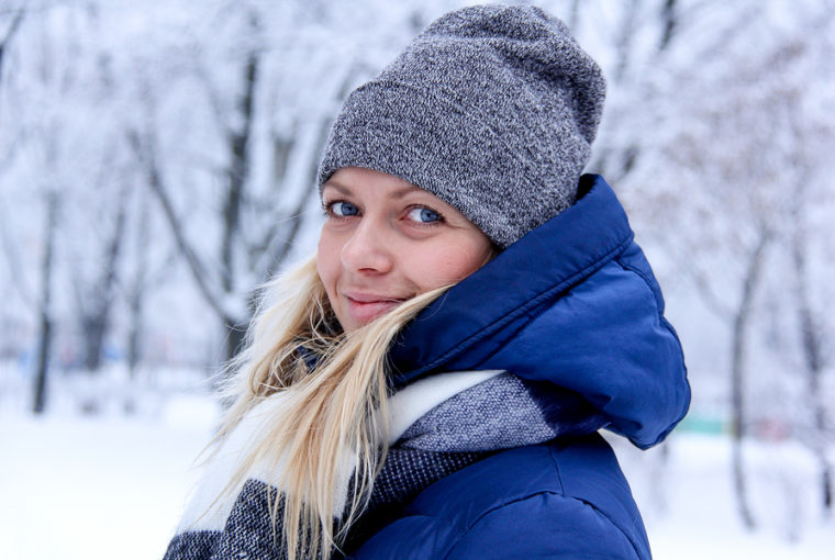 Gesichtspflege im Winter
