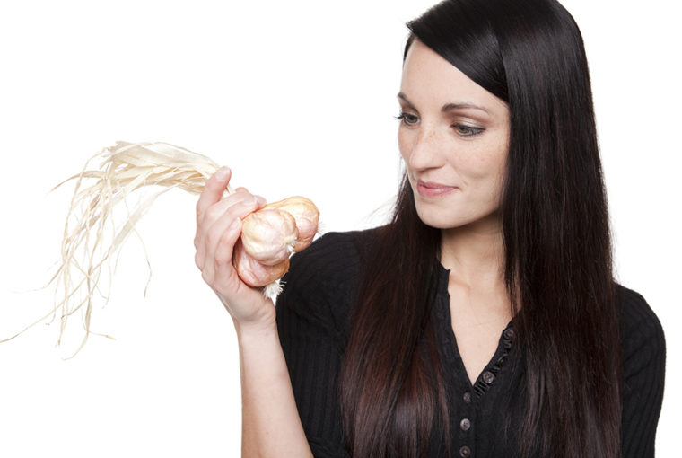 Shampoo mit Knoblauch