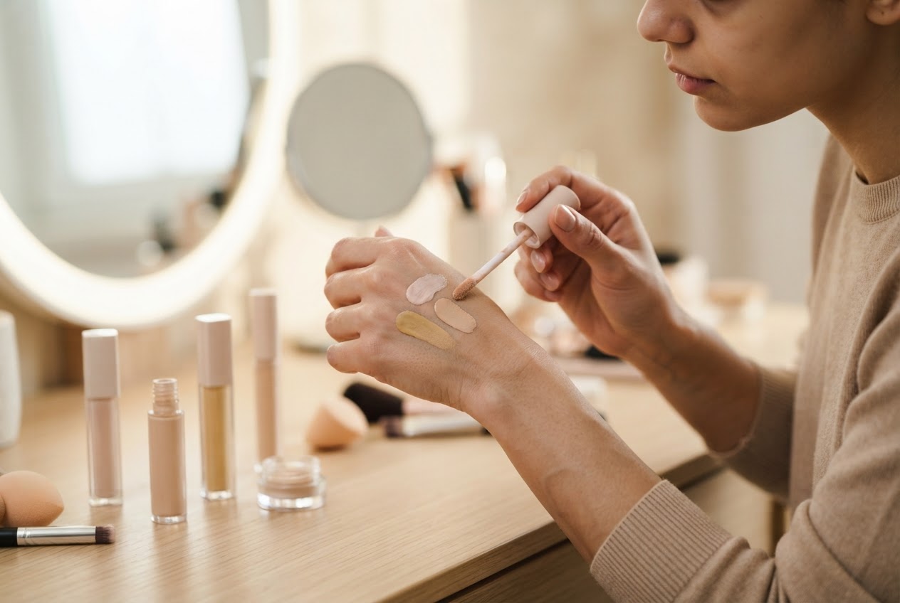 Realistic photo for Den richtigen Concealer gegen Augenringe finden
