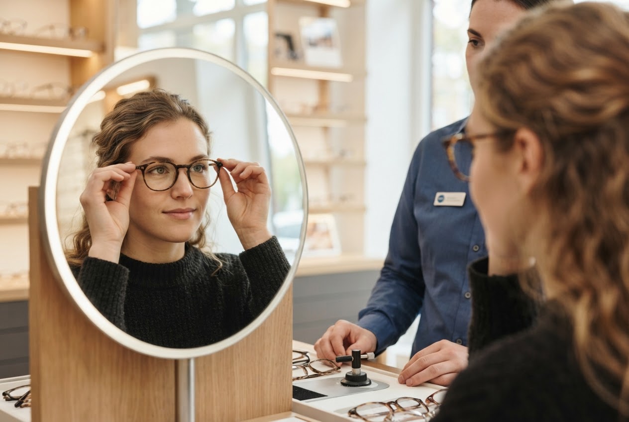 Realistic photo for Die passende Brille für jede Gesichtsform finden