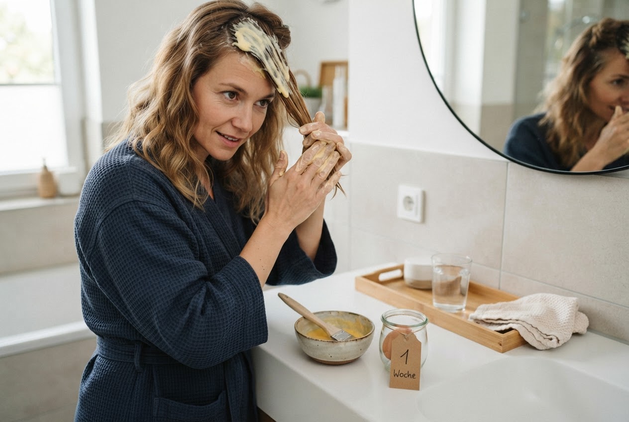 Realistic photo for Eiershampoo für weiches, glänzendes Haar: So gelingt die Haarkur