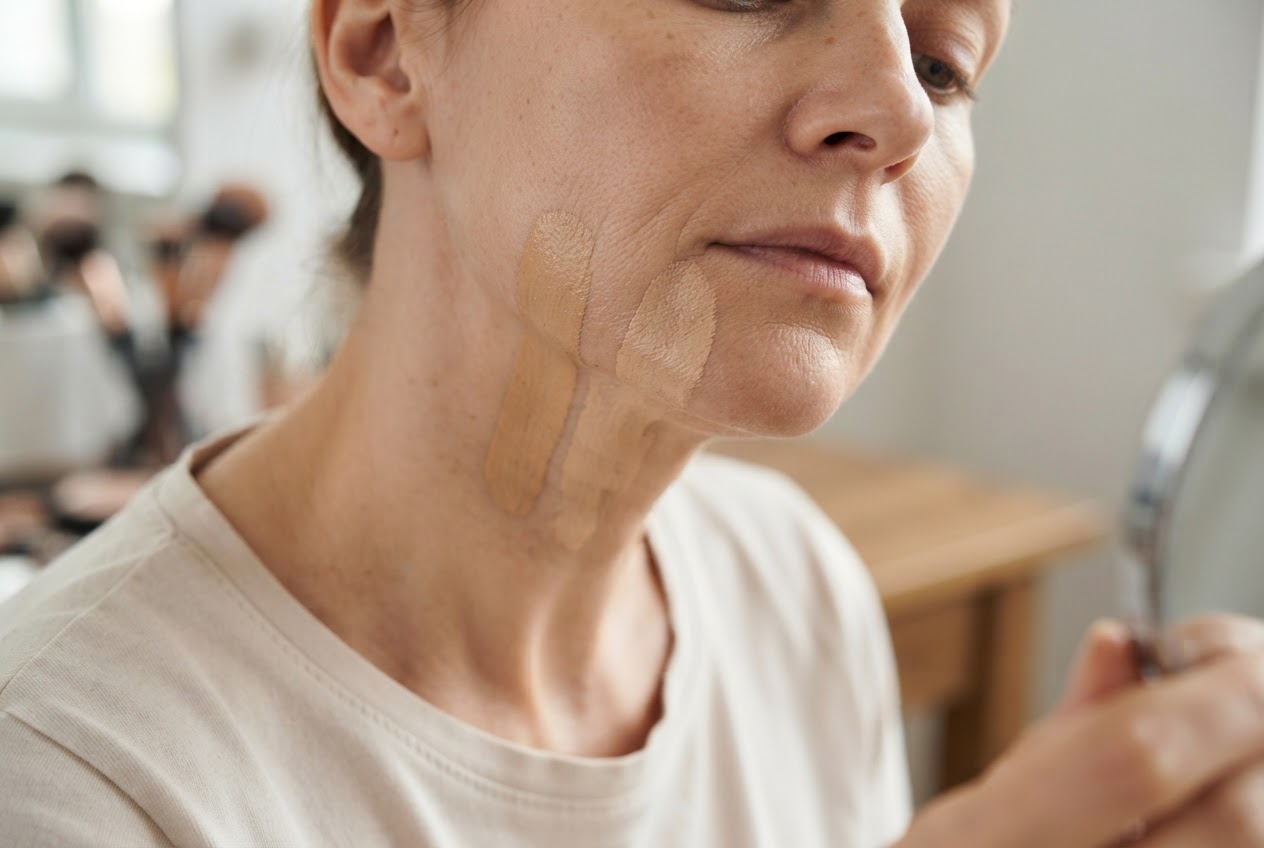 Realistic photo for Kostenlose Make-up-Proben: Schminke gratis testen und den passenden Ton finden