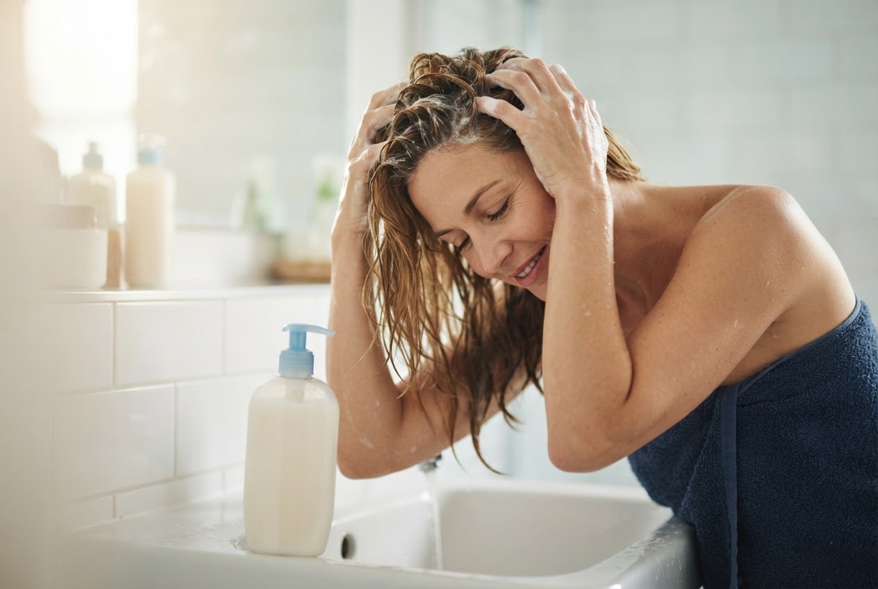Realistic photo for Linola Shampoo bei sehr trockener Kopfhaut richtig anwenden