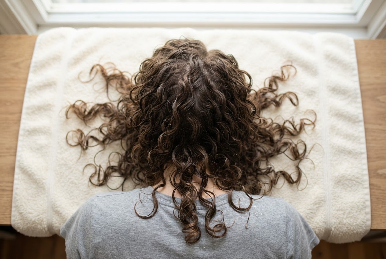 Realistic photo for Die richtige Pflege für schöne Locken