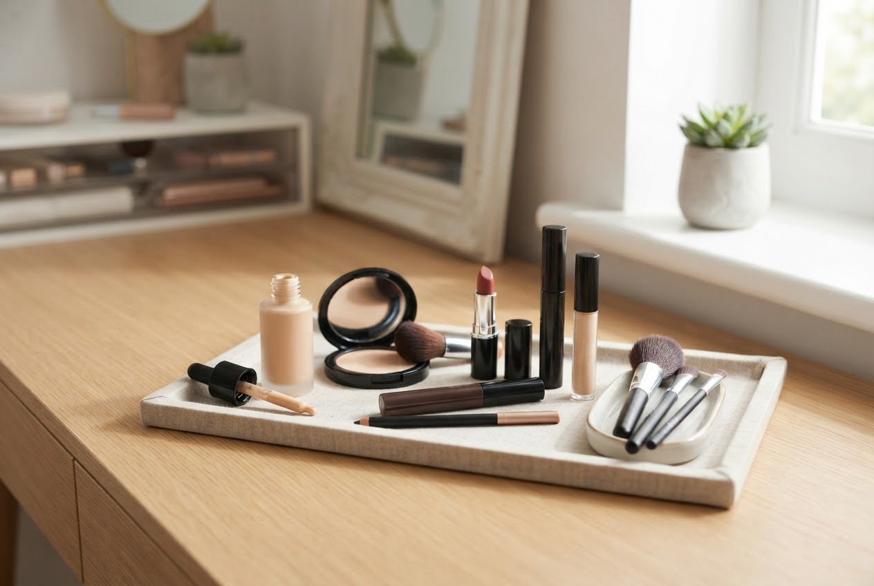 Realistic photo for Make-up richtig aufbewahren: So bleibt Kosmetik länger frisch