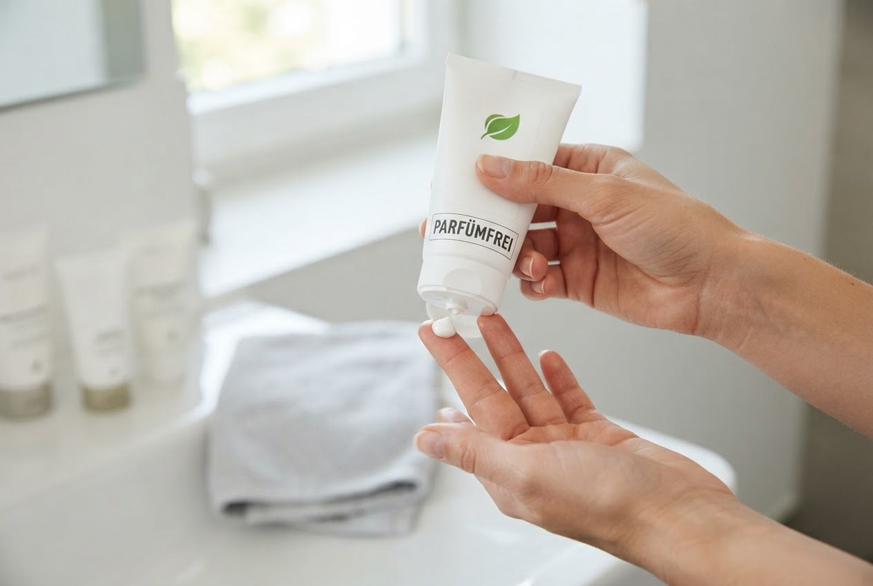 Realistic photo for Hautpflege bei Rosacea: Milde Produkte für gerötete Haut