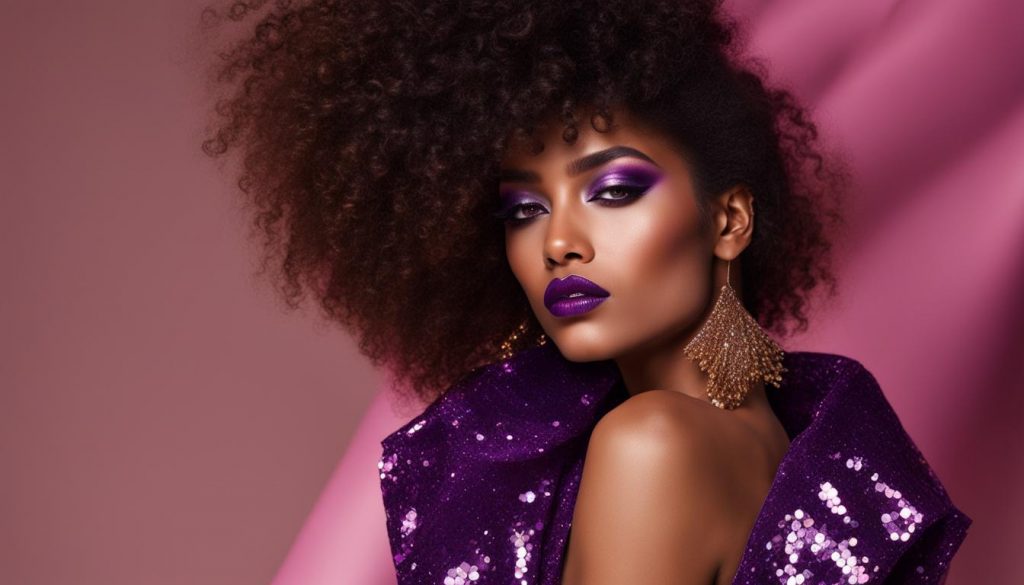 Anwendung von Edelstein-inspiriertem Make-up