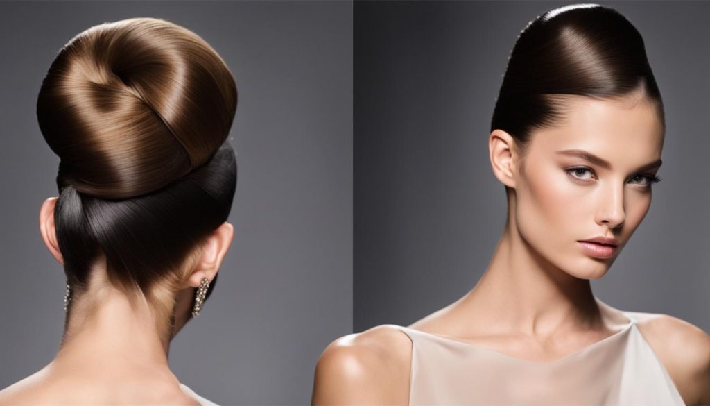 Haare hochgesteckt