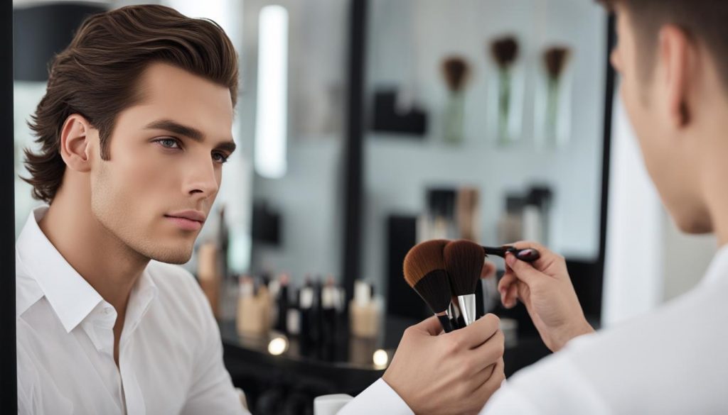 Natürlicher Make-up Look für Männer