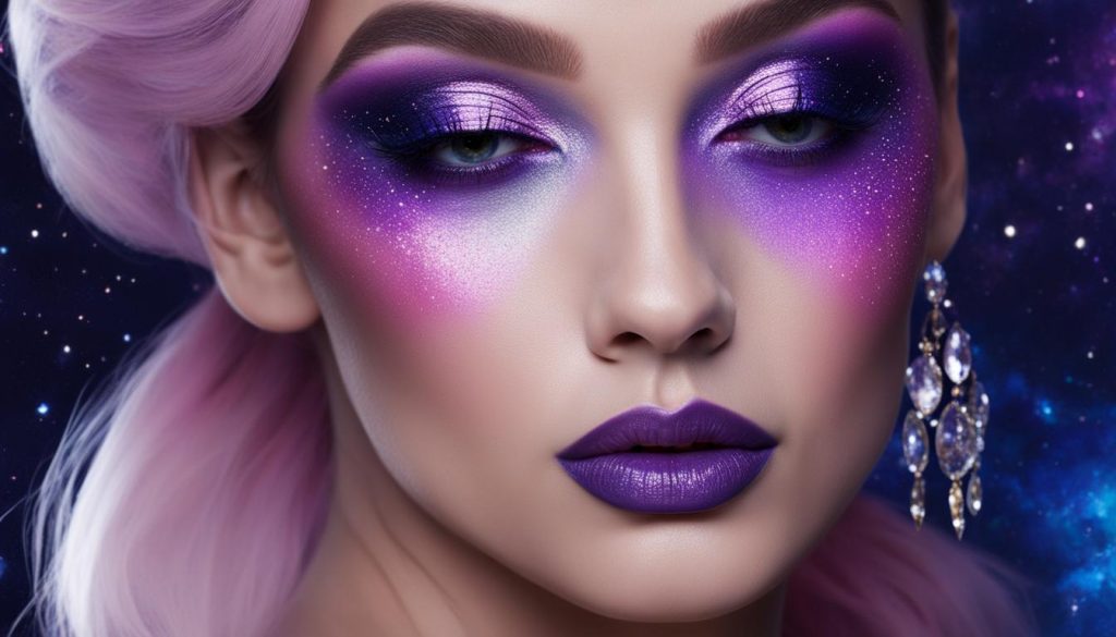 Weltraum-Make-up-Look - Glowing Nebula