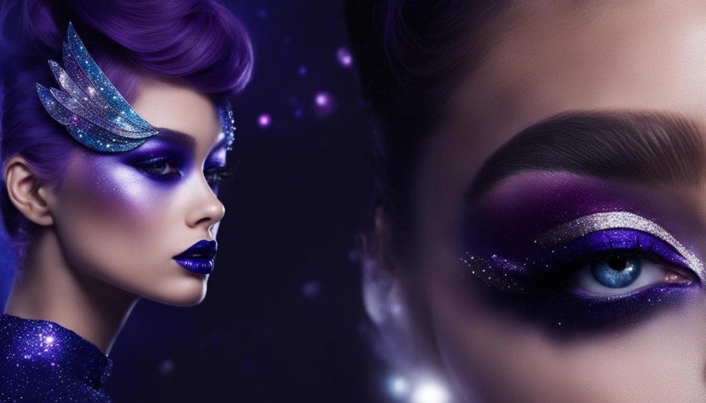 Weltraum-Thema Make-up