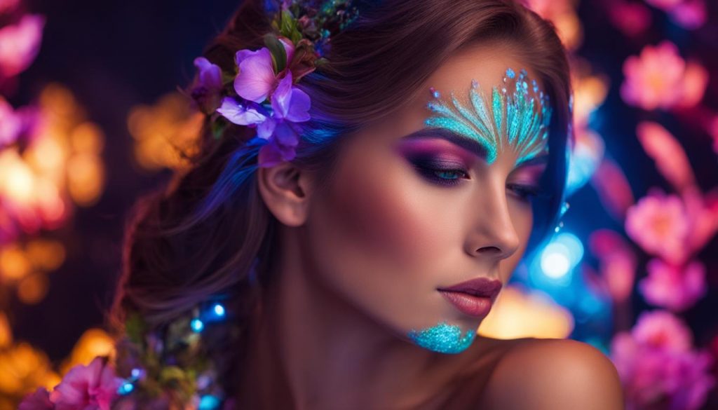 biolumineszierendes Make-up für besondere Anlässe