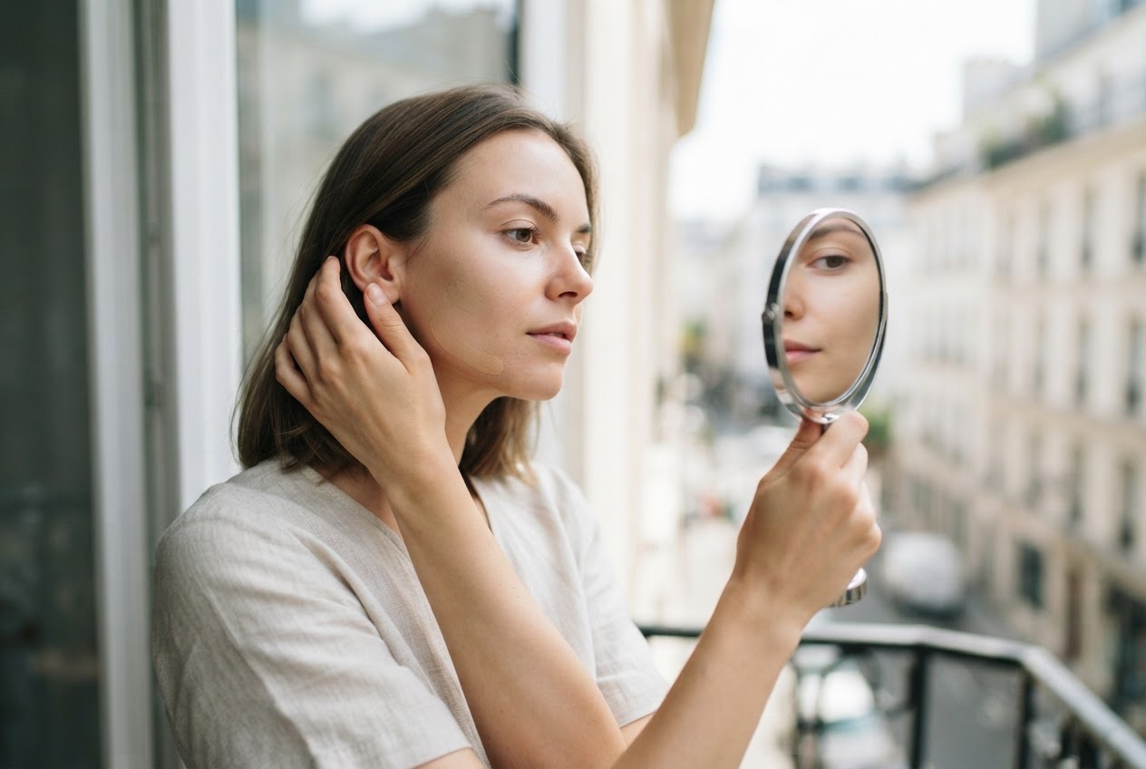 Realistic photo for Kostenlose Make-up-Proben: Schminke gratis testen und den passenden Ton finden