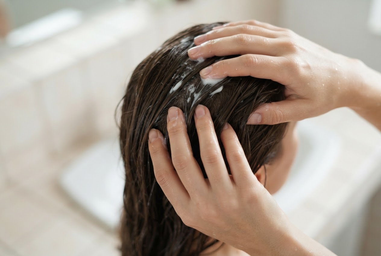 Realistic photo for Linola Shampoo bei sehr trockener Kopfhaut richtig anwenden