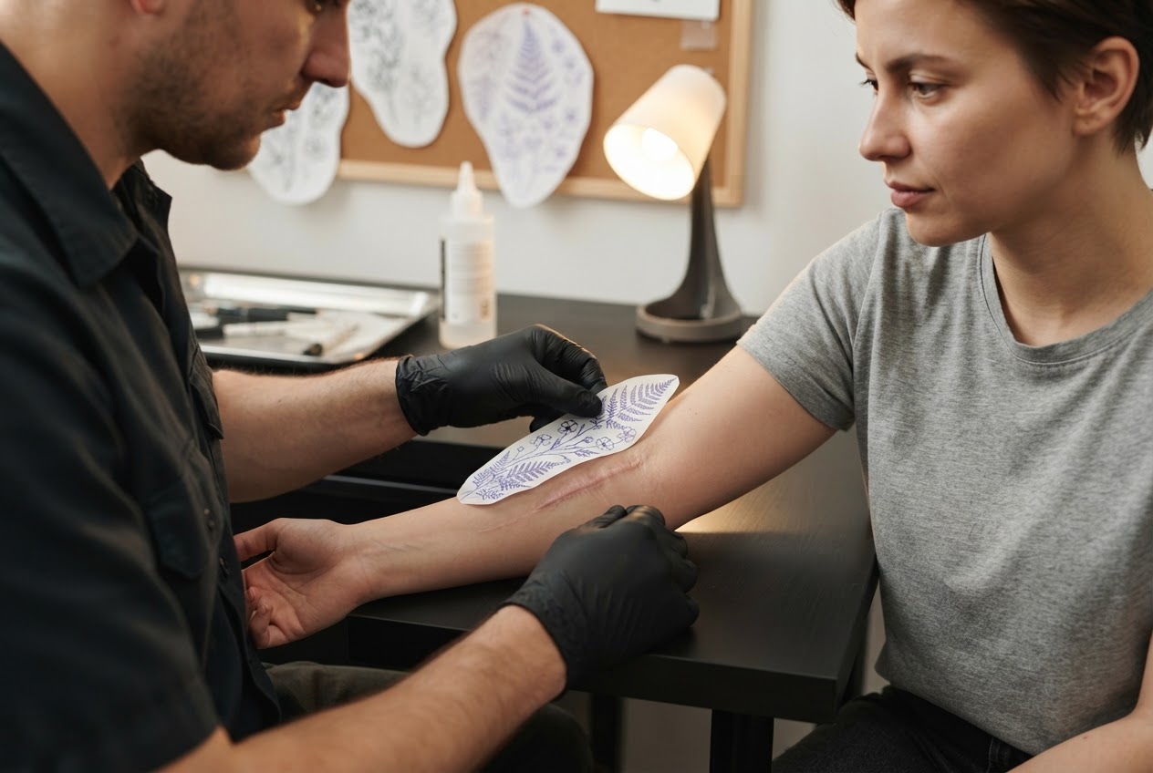 Realistic photo for Narben mit einem Tattoo überdecken: Das ist wichtig